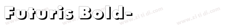 Futuris Bold字体转换